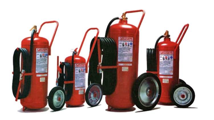 EXTINTORES POLVO QUÍMICO SECO ABC RODANTE 25/ 50/ 70/100 